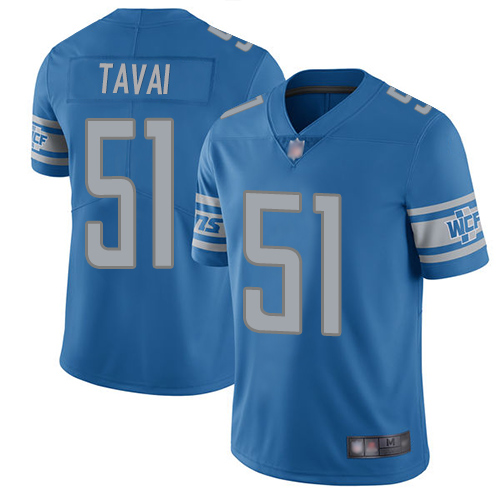 Detroit Lions Limited Blue Men Jahlani Tavai Home Jersey NFL Football 51 Vapor Untouchable